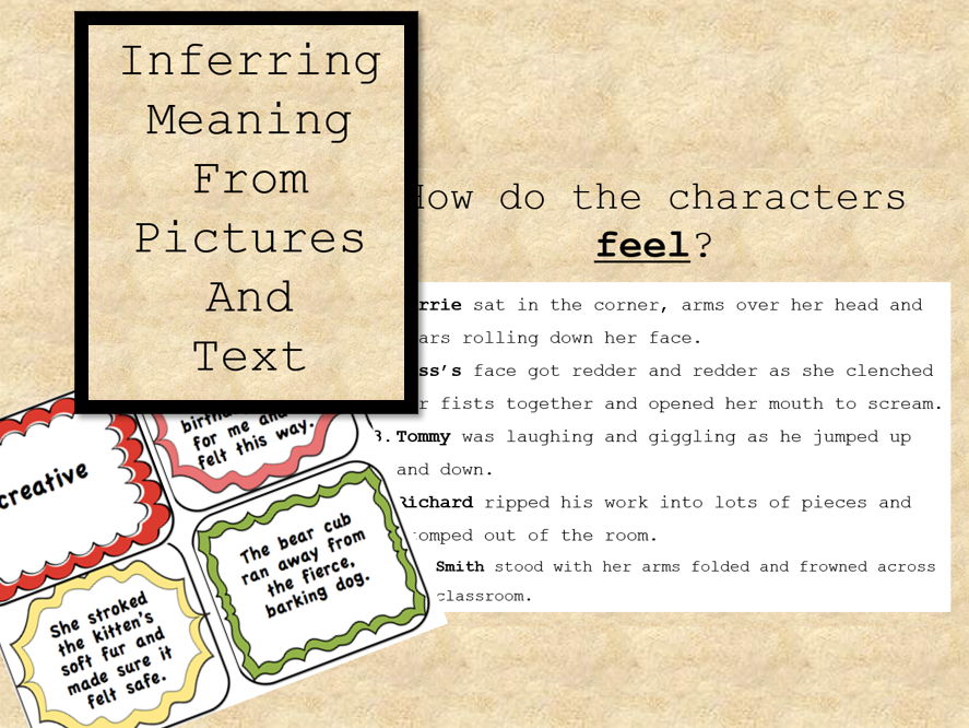 Inferring Literacy Lesson Plan and PPT - Show not Tell