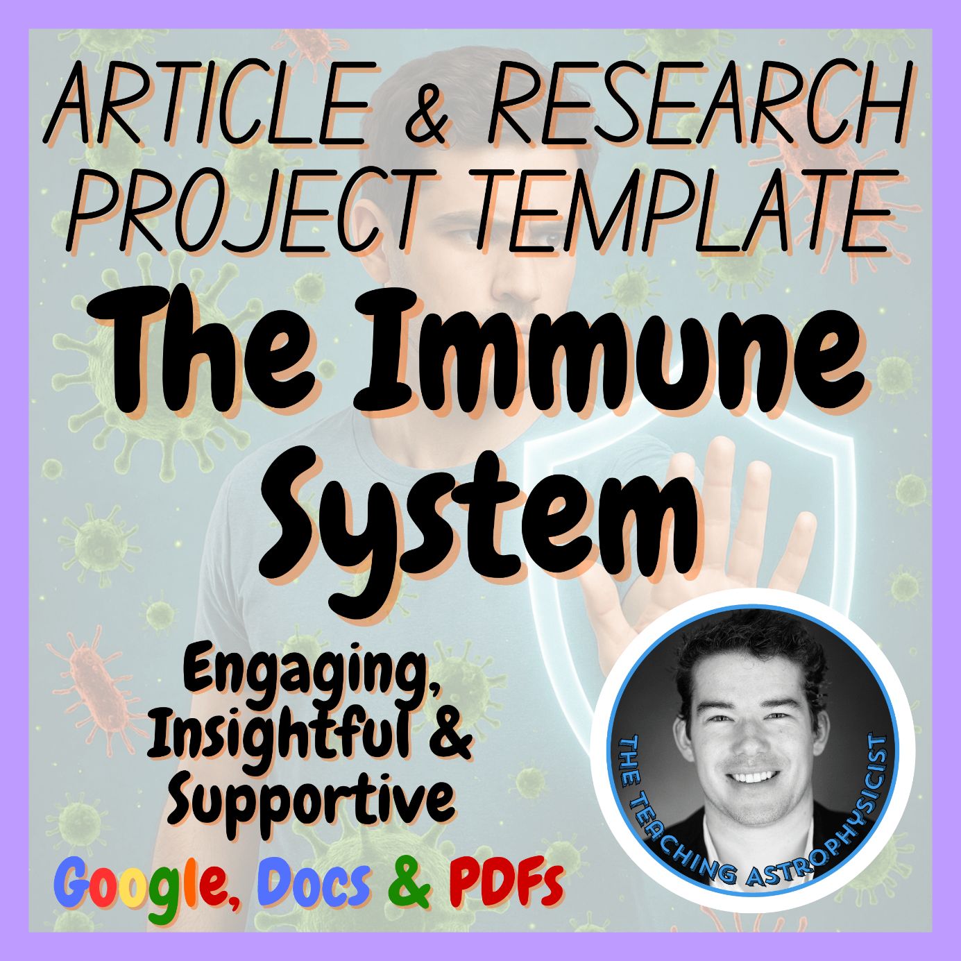 The Immune System Science Article + Research Project Template | Health Medicine