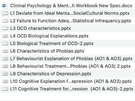 AQA A Level Psychology Clinical Psychology Lessons & Workbook – NEW SPEC (7182)/Teaching from 2025