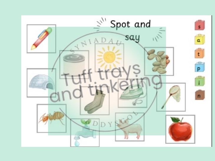 SATPIN phonics spot and find phase 1 early years EYFS ps1 foundation phase