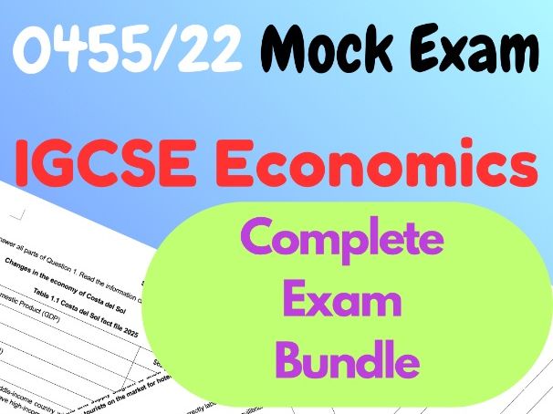 Second IGCSE Economics 0455/22 Paper 2 Mock Mark Scheme (PDF)