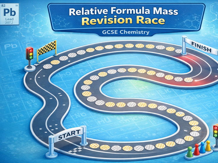 Relative Formula Mass Revision Race – GCSE Chemistry Game (Scaffolded A/B/C)