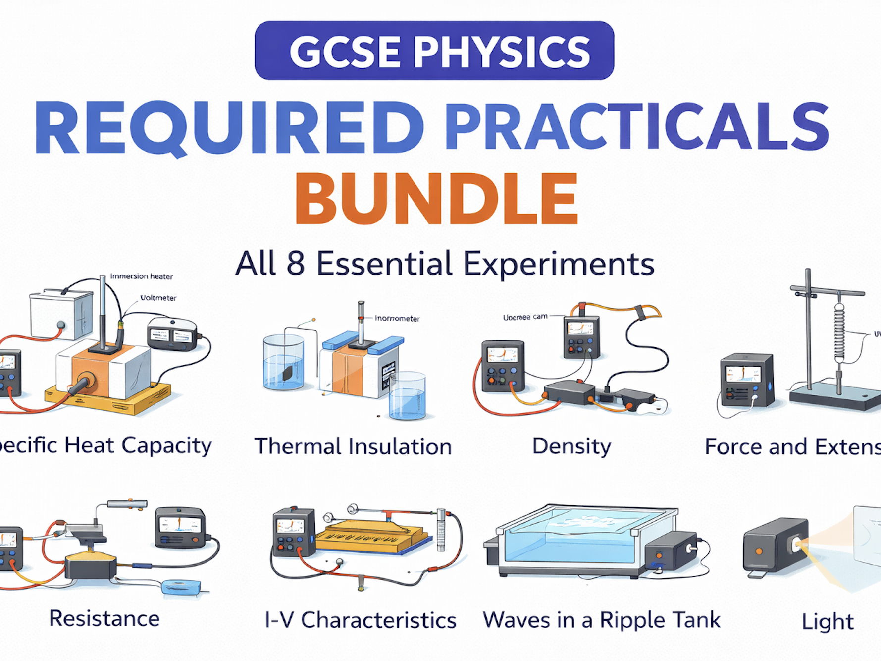 AQA GCSE Physics Required practicals Bundle