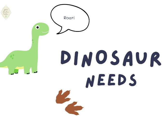 Dinosaur Needs Writing Template