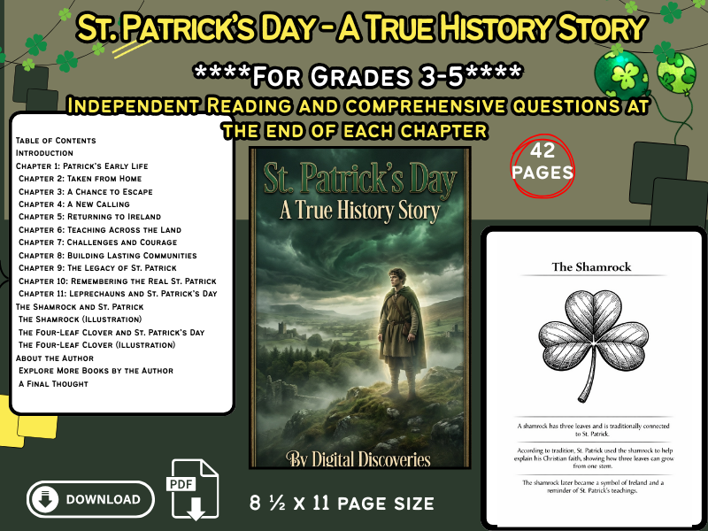 St. Patrick’s Day Story: A True History Story for Kids | Grades 3–5 Reading & Comprehension Activity