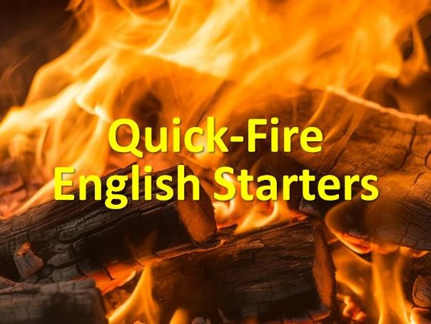 GCSE English Lesson Starter Activities