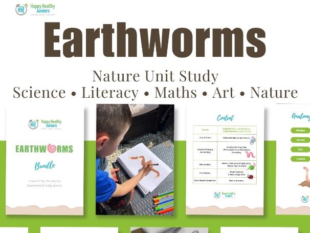 Earthworm Activities | Earthworm Unit Study | Minibeasts | Nature Study | Ages 4–8