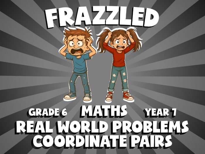 Real World Problems  Coordinate Pairs FRAZZLED Maths Game | No-Prep Year 7 Review Activity
