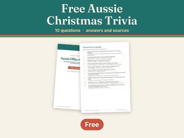 FREE Aussie Christmas Trivia (10 Questions)