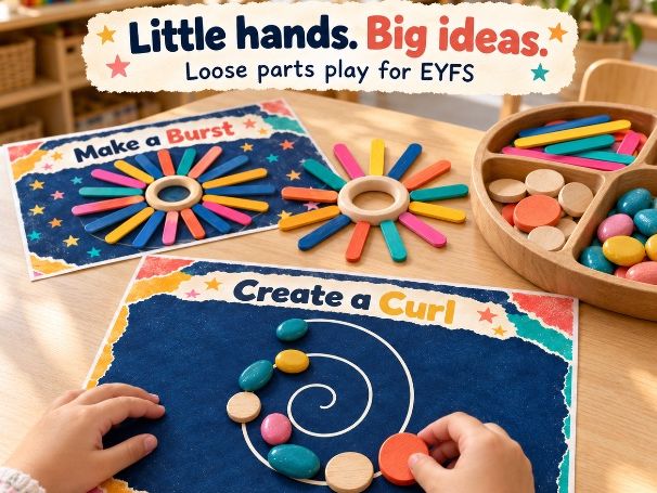 Loose Parts Firework Pattern Cards