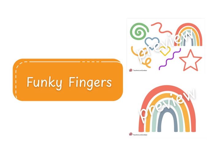 Rainbow Funky Fingers