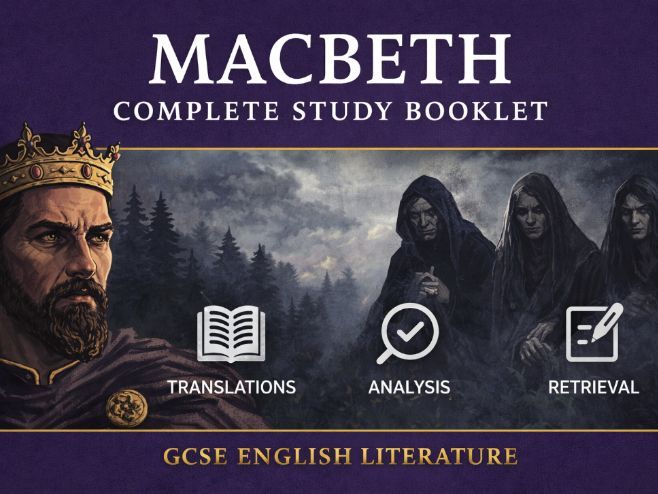 Macbeth – Complete GCSE Study Booklet (Upgraded Edition)