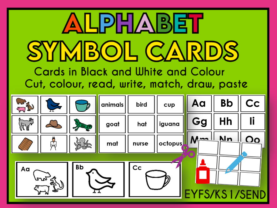 Alphabet Symbols A to Z -EYFS, KS1, SEND