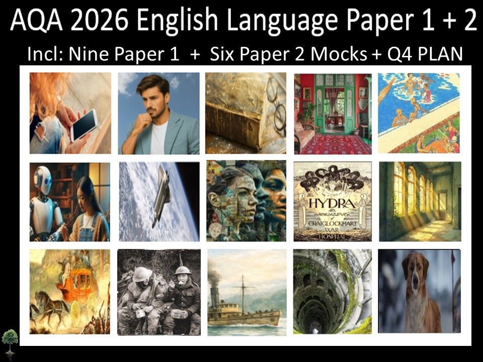 Fifteen AQA 2026 GCSE English Language Paper 1 + 2 Mocks | Q4 Plan