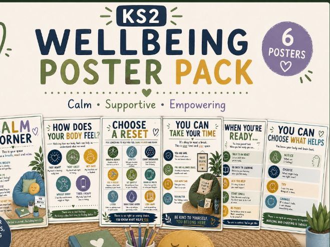 Calm Corner Posters KS2 | Emotional Regulation Display | SEN Classroom Resource