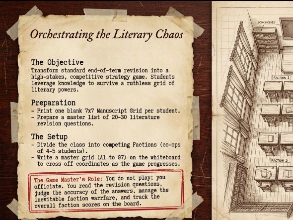 Literary Chaos English Game | Literature Strategy Game | Team Revision Edition