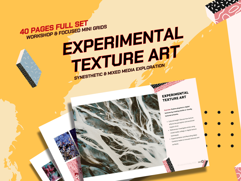 Experimental Texture Art Workshop | KS3 KS4 GCSE | Middle & High School | Mixed Media
