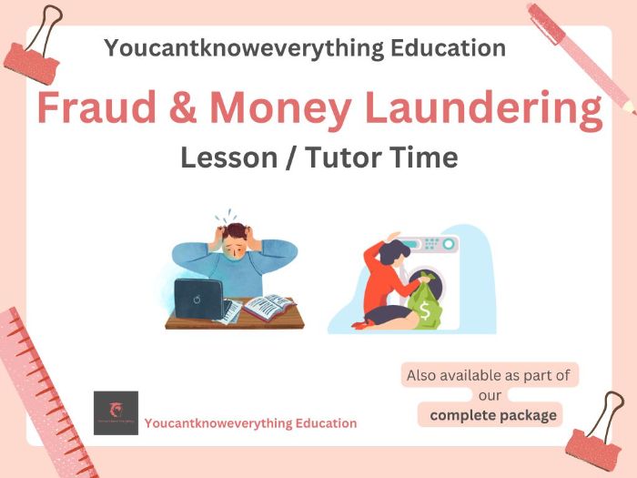 Fraud & Money Laundering PSHE Lesson