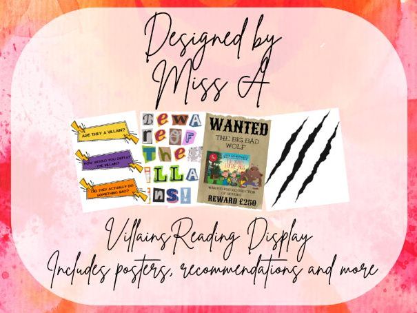 Villains Reading Display