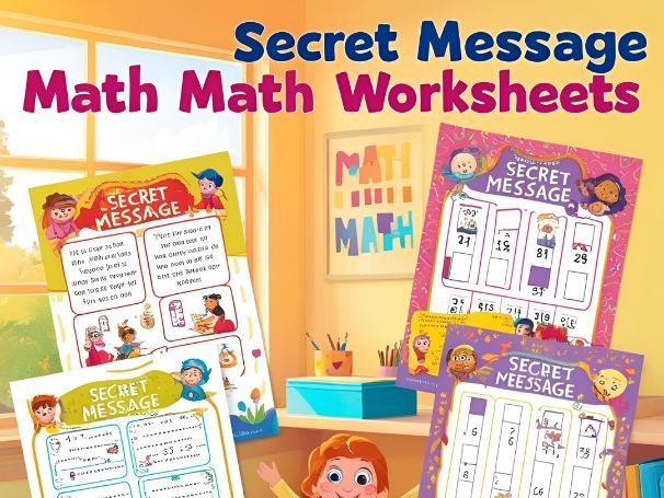Engaging Secret Message Math Worksheets for Kids