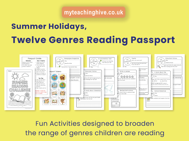 Twelve Genre Summer Reading Passport