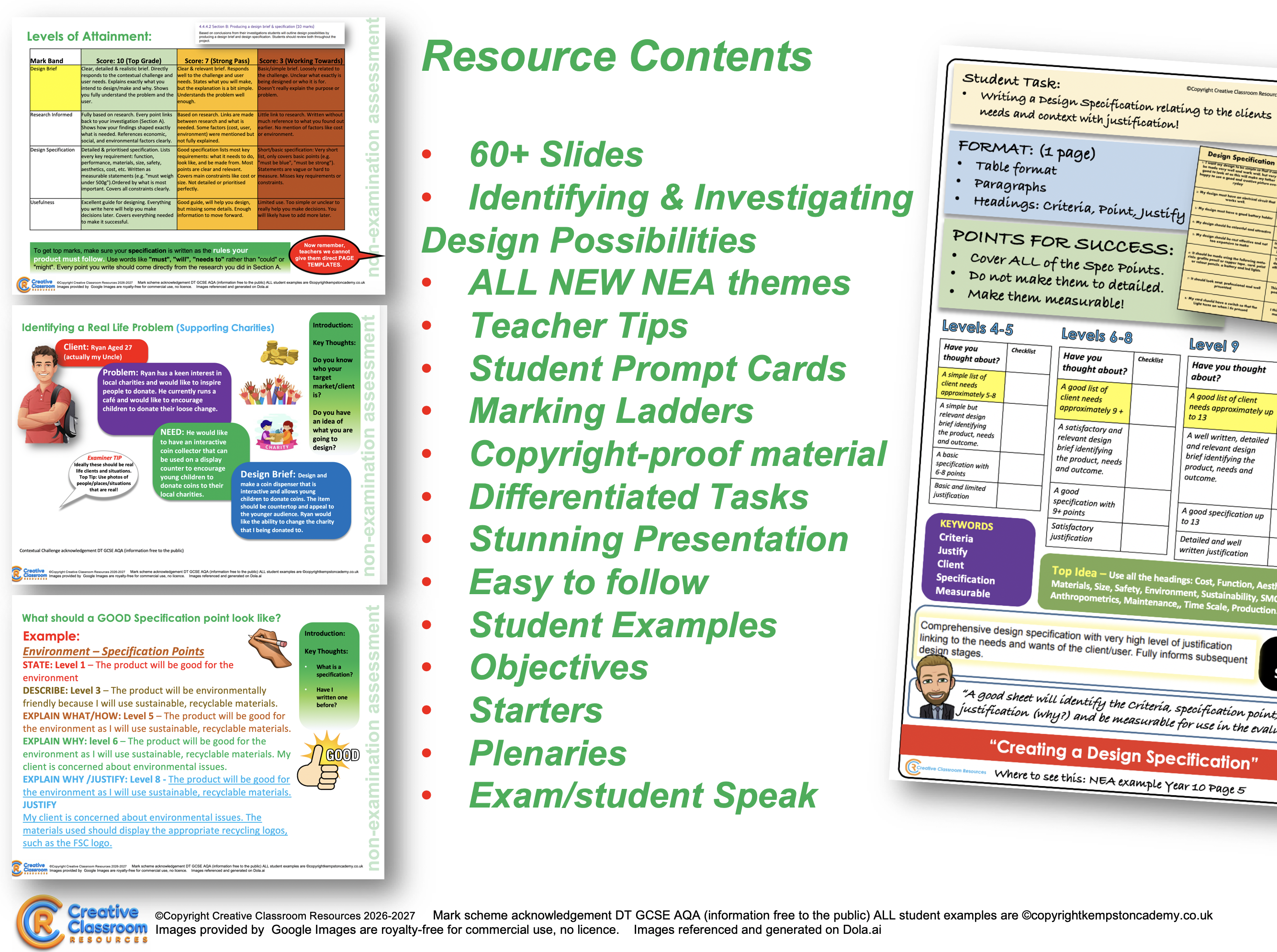 Section B - A Teacher’s/student’s guide to the NEW DT GCSE AQA NEA ...