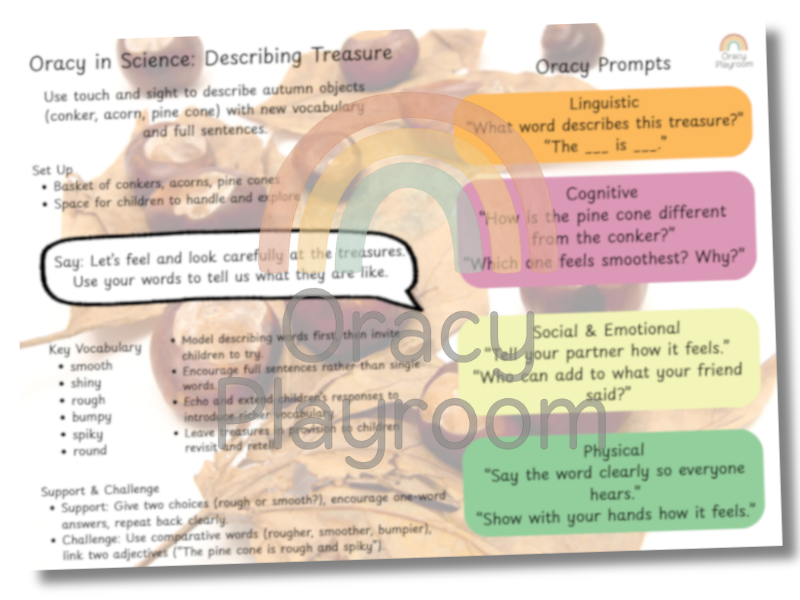 Oracy in Science: Describing Treasure