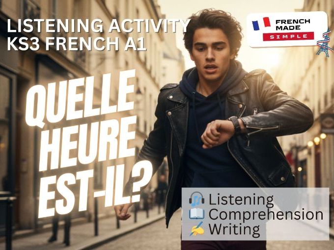 KS3 French Listening – Quelle heure est-il ? | Telling the Time in French (A1 / Y7)
