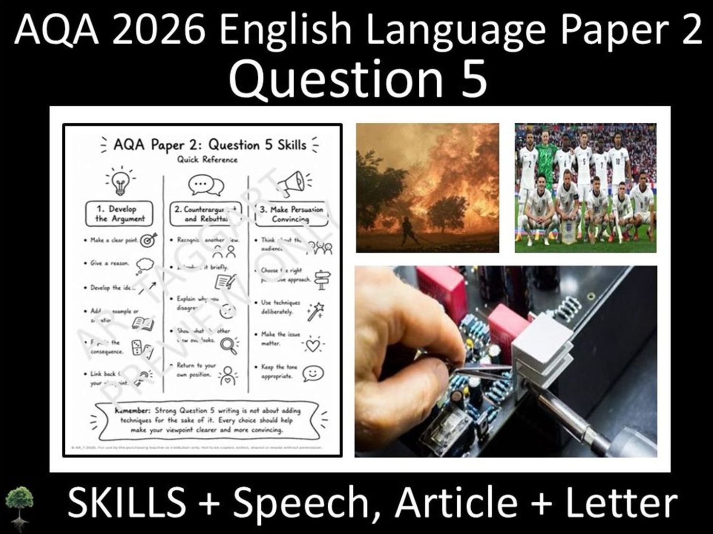 Question 5: AQA 2026 English Language Paper 2 | Skills + Speech, Article + Formal Letter + Alternative Planning