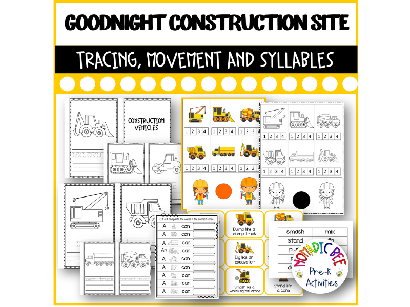 Goodnight, Goodnight Construction Site 3 Activities