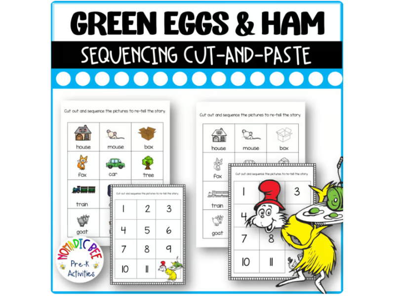 Green Eggs & Ham Activities - Sequencing