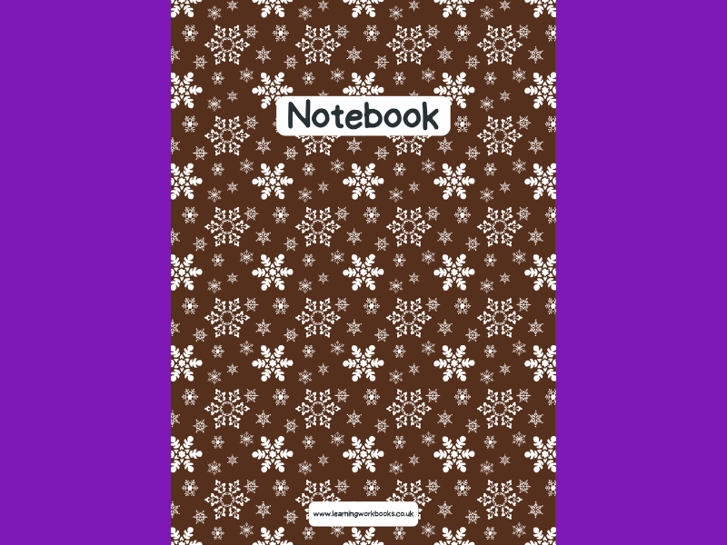 Snowflake A4 Lined Notebook 3