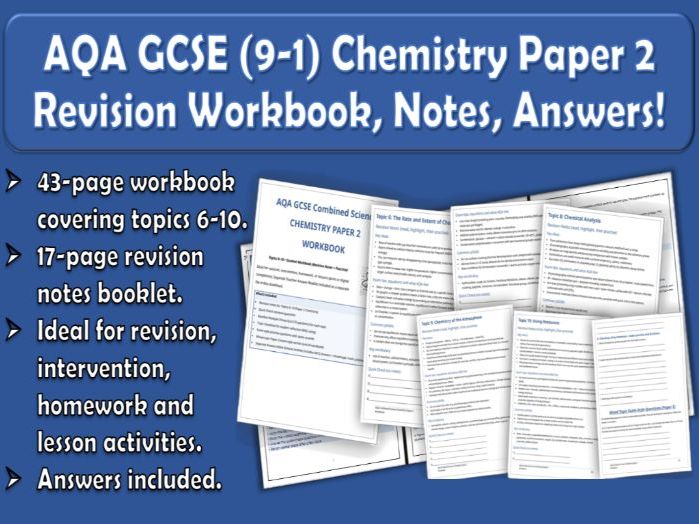 AQA GCSE Chemistry Paper 2 Revision Workbook