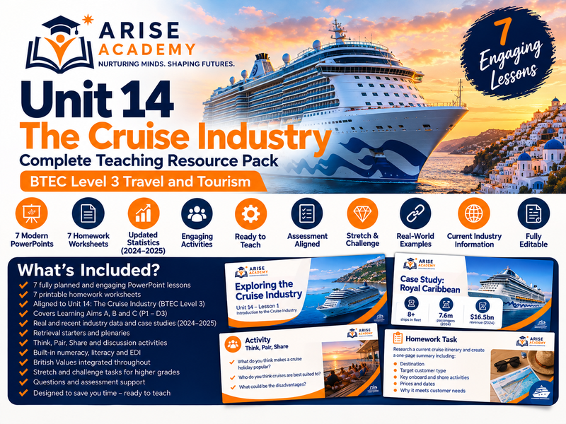 Unit 14: The Crusie Industry | BTEC L3 | The ENTIRE unit and more!