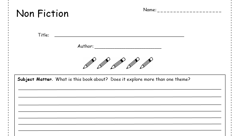 how to structure a non fiction book review