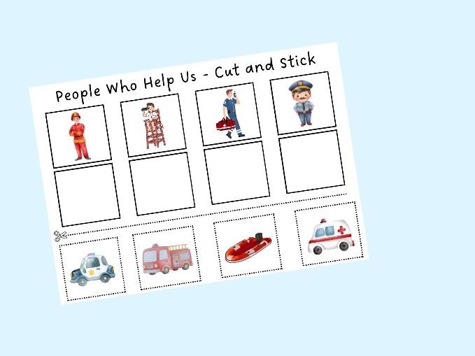 People Who Help Us - Cut and Stick