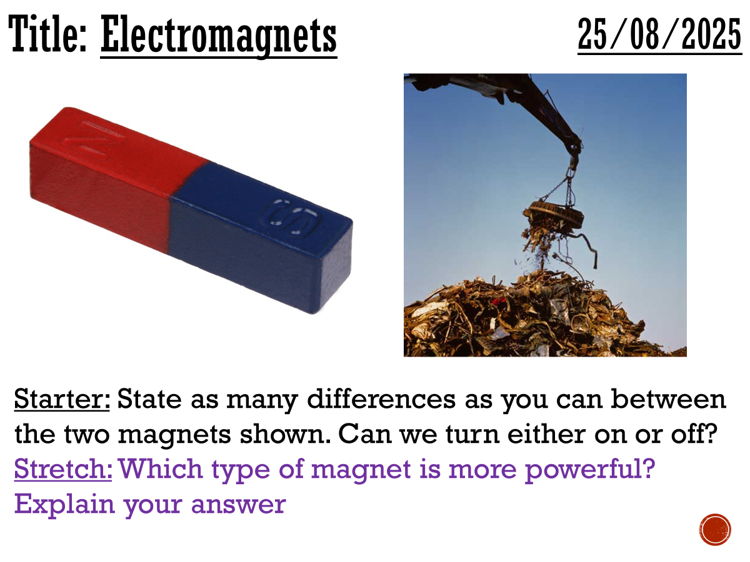 Electromagnets - complete lesson (KS3)