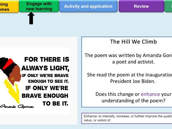 the hill we climb poem analysis