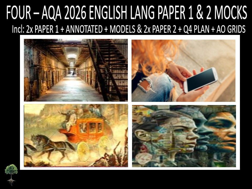 FOUR - AQA PAPER 1 & 2 | 2026 FULL MOCKS | ANNOTATED | Q4 PLAN | AO GRIDS | MODELS