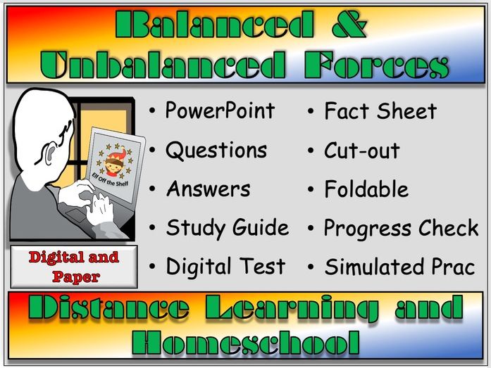 Forces - Balanced and Unbalanced Forces - Distance Learning and Homeschool for KS3