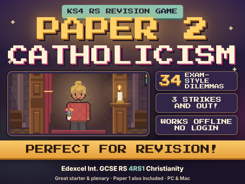 The Confessional: Interactive Christianity Revision Game | Edexcel Int. GCSE RS (4RS1)