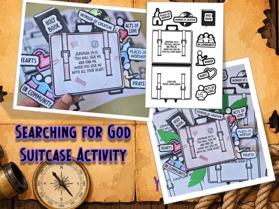 Searching for God- Where might we find God suitcase activity
