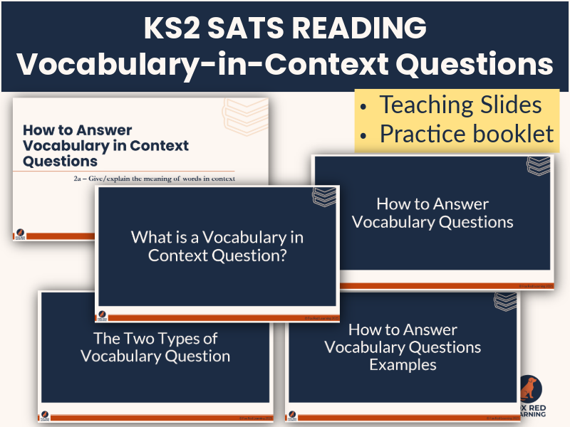 KS2 SATs Reading: How to Answer Vocab in Context Questions | Teaching Slides + Booklet