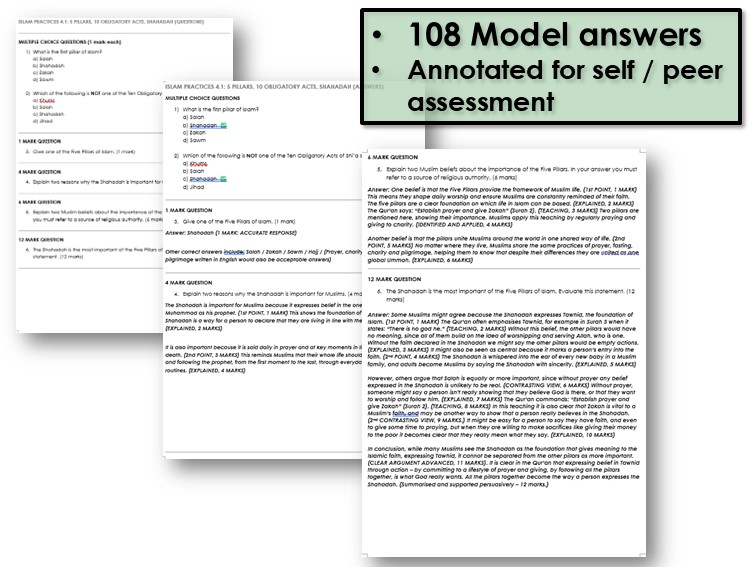 Islam Paper 1 Model Answers