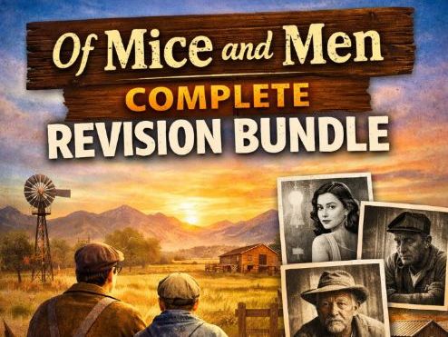 Of Mice & Men Full GCSE Revision Mega Bundle