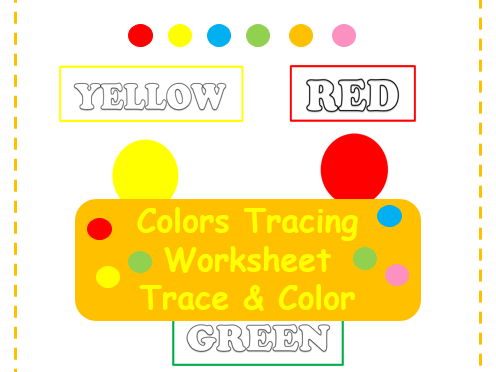 Color Words Trace & Color Worksheet/ Learn Colors for Preschool & Kindergarten/ Printable PDF