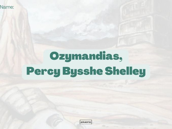 AQA Ozymandias Study Booklet