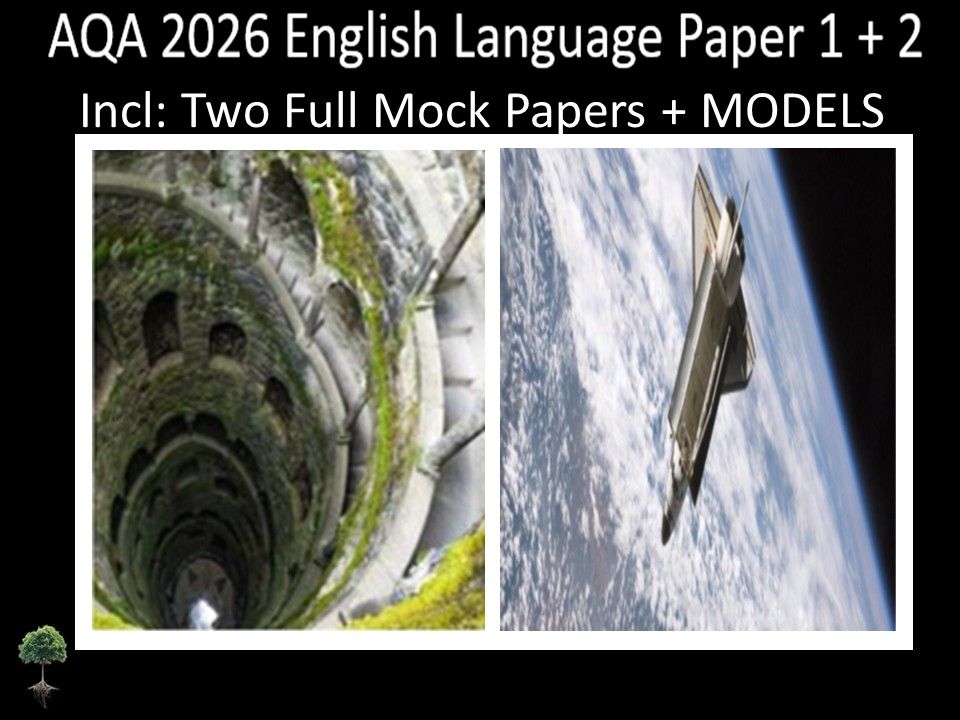 Two AQA GCSE English Language Paper 1 + 2 Mocks | Models