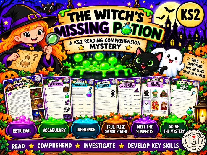 Halloween Reading Comprehension Mystery KS2