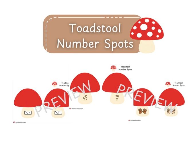 Counting Toadstool Spots 0-10